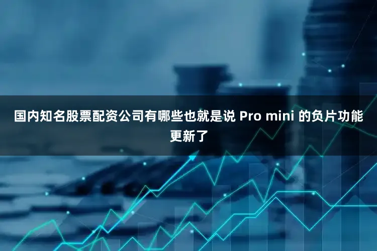 国内知名股票配资公司有哪些也就是说 Pro mini 的负片功能更新了